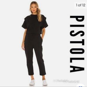 NWT Pistola Denim Black French Terry Jumpsuit